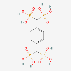 molecular formula C8H14O12P4 B14764245 (1,4-Phenylenedimethylidyne)tetrakisphosphonic acid 