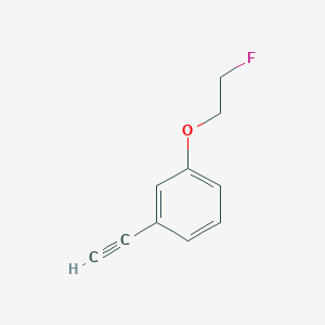 molecular formula C10H9FO B14764247 1-Ethynyl-3-(2-fluoroethoxy)benzene 