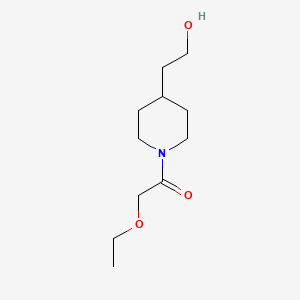 molecular formula C11H21NO3 B1476425 2-Ethoxy-1-(4-(2-hydroxyethyl)piperidin-1-yl)ethan-1-one CAS No. 2022046-25-7