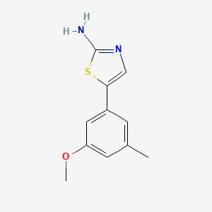 molecular formula C11H12N2OS B14764268 5-(3-Methoxy-5-methylphenyl)thiazol-2-amine 