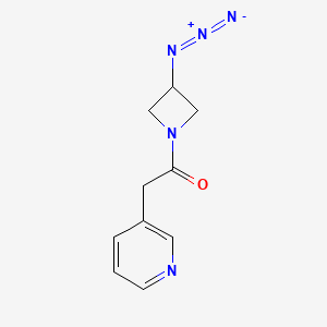 molecular formula C10H11N5O B1476427 1-(3-Azidoazetidin-1-yl)-2-(pyridin-3-yl)ethan-1-one CAS No. 2097992-36-2