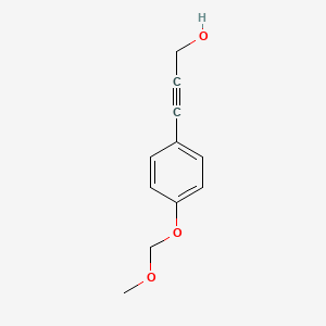 molecular formula C11H12O3 B14764278 3-(4-(Methoxymethoxy)phenyl)prop-2-yn-1-ol 