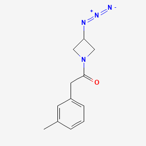 molecular formula C12H14N4O B1476429 1-(3-Azidoazetidin-1-yl)-2-(m-tolyl)ethan-1-one CAS No. 2098011-46-0