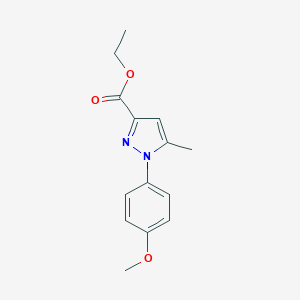 B147643 1-(4-Methoxy-phenyl)-5-methyl-1H-pyrazole-3-carboxylic acid ethyl ester CAS No. 126068-76-6