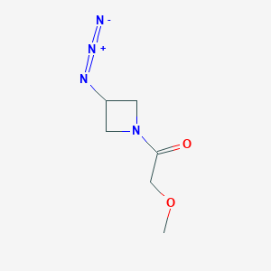 molecular formula C6H10N4O2 B1476430 1-(3-Azidoazetidin-1-yl)-2-methoxyethan-1-one CAS No. 2098011-49-3