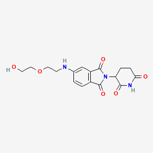 molecular formula C17H19N3O6 B14764322 Pomalidomide-5'-PEG2-OH 