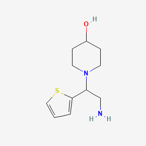 1-(2-Amino-1-thiophen-2-ylethyl)piperidin-4-ol