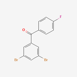 molecular formula C13H7Br2FO B14764347 (3,5-Dibromophenyl)(4-fluorophenyl)methanone 