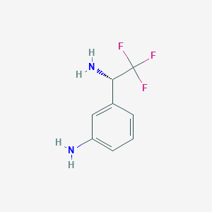 (S)-3-(1-amino-2,2,2-trifluoroethyl)aniline