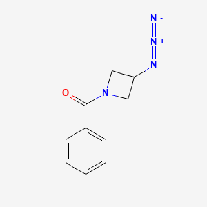 molecular formula C10H10N4O B1476437 (3-叠氮代氮杂环丁-1-基)(苯基)甲酮 CAS No. 2098123-39-6