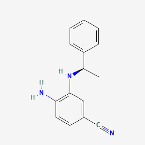 (R)-4-Amino-3-(1-phenylethylamino)benzonitrile