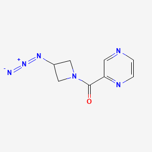 molecular formula C8H8N6O B1476440 (3-Azidoazetidin-1-yl)(pyrazin-2-yl)methanone CAS No. 2098046-61-6