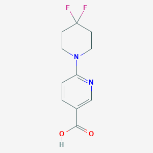 6-(4,4-Difluoropiperidin-1-yl)nicotinic acid