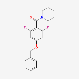 (4-(Benzyloxy)-2,6-difluorophenyl)(piperidin-1-yl)methanone