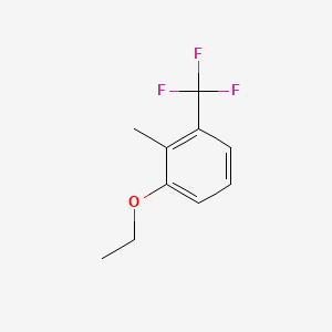 molecular formula C10H11F3O B14764430 1-Ethoxy-2-methyl-3-(trifluoromethyl)benzene 