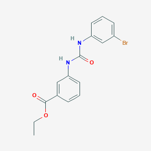 molecular formula C16H15BrN2O3 B14764487 Ethyl 3-{[(3-bromophenyl)carbamoyl]amino}benzoate 