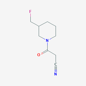 3-(3-(Fluoromethyl)piperidin-1-yl)-3-oxopropanenitrile