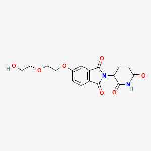 molecular formula C17H18N2O7 B14764513 Thalidomide-5'-O-PEG2-OH 