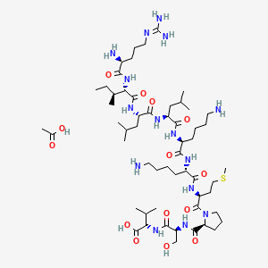 molecular formula C56H105N15O14S B14764532 Handle region peptide, rat acetate 