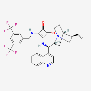 3-[[[3,5-Bis(trifluoromethyl)phenyl]methyl]amino]-4-[(9R)-cinchonan-9-ylamino]-3-cyclobutene-1,2-dione