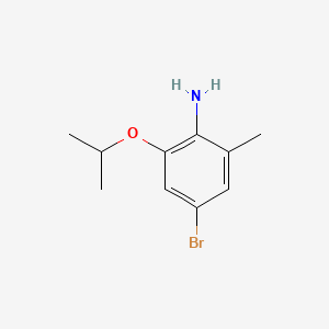 molecular formula C10H14BrNO B14764545 4-Bromo-2-isopropoxy-6-methylaniline 