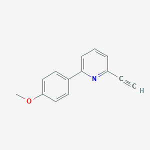 molecular formula C14H11NO B14764549 2-Ethynyl-6-(4-methoxyphenyl)pyridine 