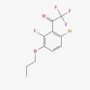 1-(6-Bromo-2-fluoro-3-propoxyphenyl)-2,2,2-trifluoroethanone