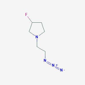molecular formula C6H11FN4 B1476460 1-(2-叠氮乙基)-3-氟吡咯烷 CAS No. 2004348-27-8