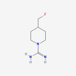 molecular formula C7H14FN3 B1476464 4-(Fluoromethyl)piperidine-1-carboximidamide CAS No. 2028750-95-8