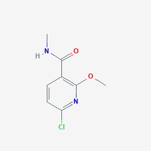 molecular formula C8H9ClN2O2 B14764648 6-Chloro-2-methoxy-N-methylnicotinamide 