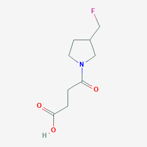 molecular formula C9H14FNO3 B1476465 4-(3-(Fluoromethyl)pyrrolidin-1-yl)-4-oxobutanoic acid CAS No. 2098024-02-1