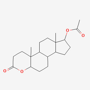 4a,6a-Dimethyl-2-oxohexadecahydroindeno[5,4-f]chromen-7-yl acetate