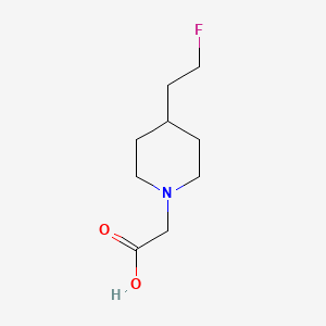 molecular formula C9H16FNO2 B1476466 2-(4-(2-氟乙基)哌啶-1-基)乙酸 CAS No. 2098024-07-6