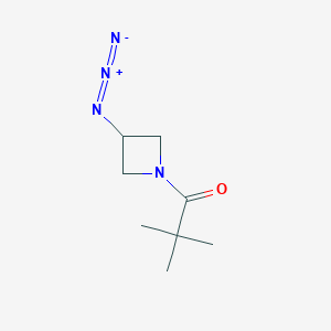 molecular formula C8H14N4O B1476468 1-(3-Azidoazetidin-1-yl)-2,2-dimethylpropan-1-one CAS No. 2097978-38-4