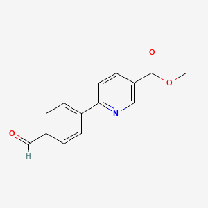 molecular formula C14H11NO3 B14764690 Methyl 6-(4-formylphenyl)nicotinate 