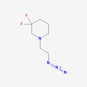 molecular formula C7H12F2N4 B1476470 1-(2-Azidoethyl)-3,3-difluoropiperidine CAS No. 2098011-81-3