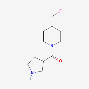 molecular formula C11H19FN2O B1476472 (4-(Fluoromethyl)piperidin-1-yl)(pyrrolidin-3-yl)methanone CAS No. 2003926-19-8