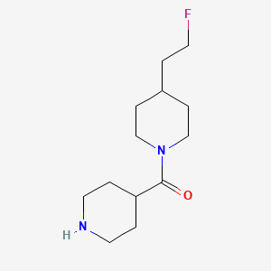 molecular formula C13H23FN2O B1476473 (4-(2-Fluoroethyl)piperidin-1-yl)(piperidin-4-yl)methanone CAS No. 2098035-64-2
