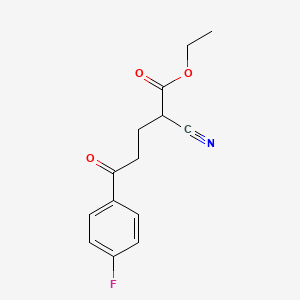 molecular formula C14H14FNO3 B14764730 Ethyl 2-cyano-5-(4-fluorophenyl)-5-oxopentanoate 