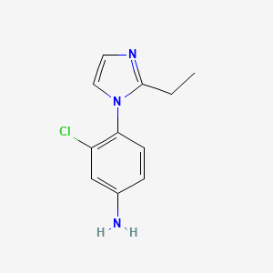 3-Chloro-4-(2-ethyl-1H-imidazol-1-YL)aniline