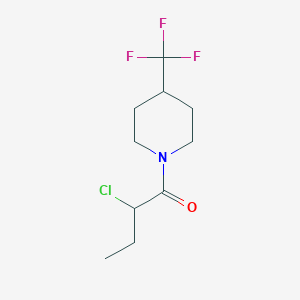 2-Chloro-1-(4-(trifluoromethyl)piperidin-1-yl)butan-1-one