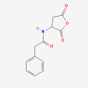 molecular formula C12H11NO4 B14764751 N-(2,5-dioxo-3-oxolanyl)-2-phenylacetamide CAS No. 17079-44-6