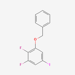 molecular formula C13H9F2IO B14764794 1-(Benzyloxy)-2,3-difluoro-5-iodobenzene 