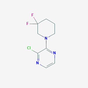molecular formula C9H10ClF2N3 B1476483 2-Chloro-3-(3,3-difluoropiperidin-1-yl)pyrazine CAS No. 2014836-19-0