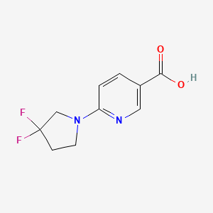 molecular formula C10H10F2N2O2 B1476484 6-(3,3-Difluoropyrrolidin-1-yl)nicotinic acid CAS No. 2022400-54-8
