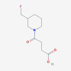 molecular formula C10H16FNO3 B1476486 Acide 4-(3-(fluorométhyl)pipéridin-1-yl)-4-oxobutanoïque CAS No. 2097979-22-9