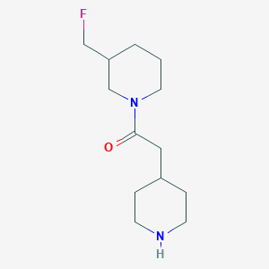 molecular formula C13H23FN2O B1476487 1-(3-(Fluoromethyl)piperidin-1-yl)-2-(piperidin-4-yl)ethan-1-one CAS No. 2098095-16-8