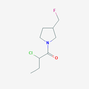 molecular formula C9H15ClFNO B1476488 2-氯-1-(3-(氟甲基)吡咯烷-1-基)丁烷-1-酮 CAS No. 2091639-65-3