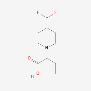2-(4-(Difluoromethyl)piperidin-1-yl)butanoic acid