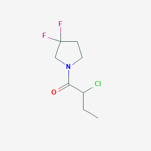 molecular formula C8H12ClF2NO B1476492 2-Chloro-1-(3,3-difluoropyrrolidin-1-yl)butan-1-one CAS No. 2091118-33-9